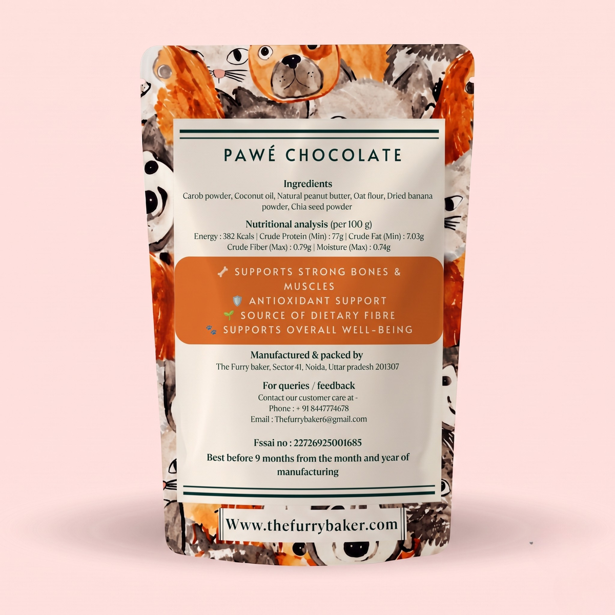 Pawé Chocolate : Carob And Peanut butter