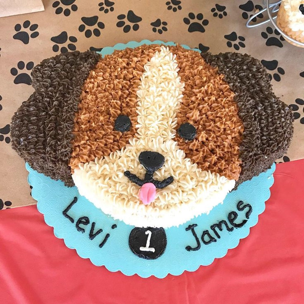 Cute Dog Face Cake – The Furry Baker