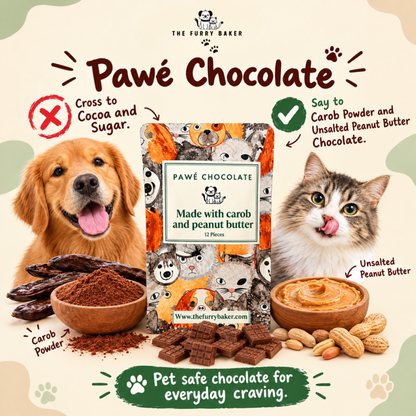 Pawé Chocolate : Carob And Peanut butter