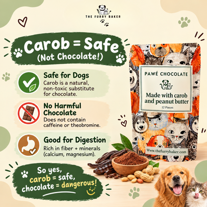 Pawé Chocolate : Carob And Peanut butter