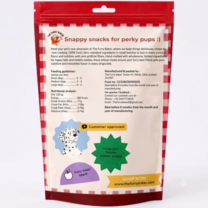 Chicken Jerky With Apple Dog Treats