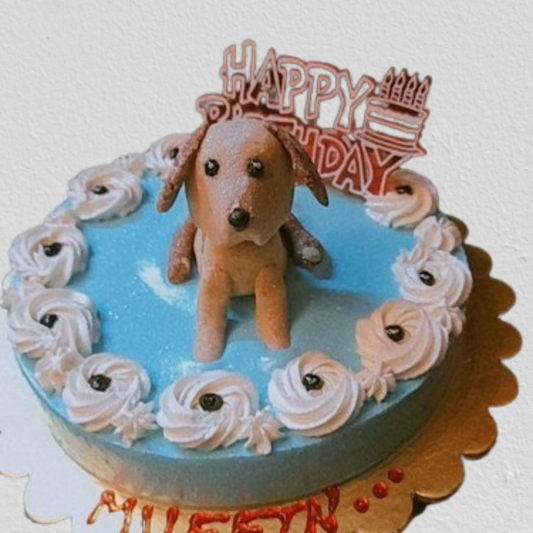 3D Beagle Dog Cake