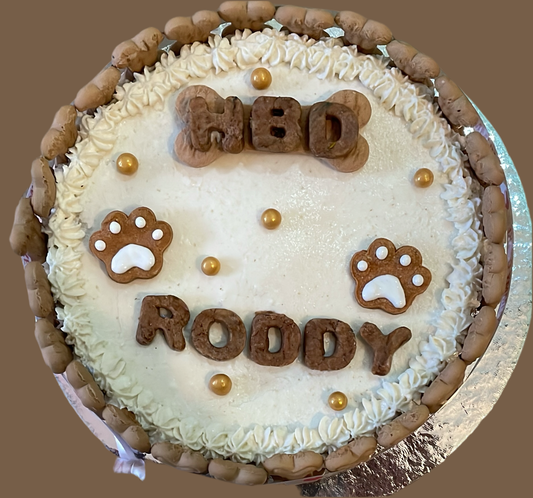 Doggo party cake