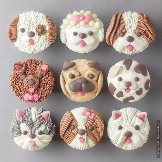 Customized breed face Cupcakes