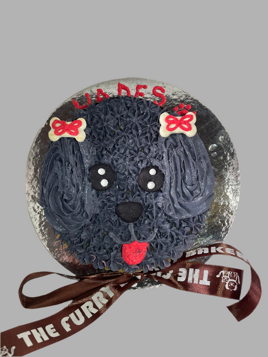 Black Doggo Cake