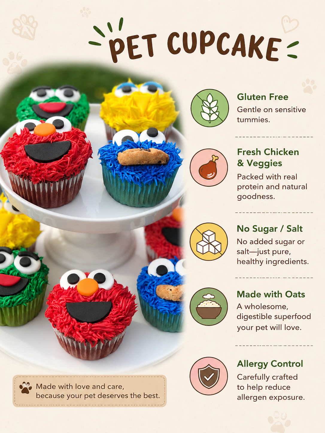 Monster theme Cupcake