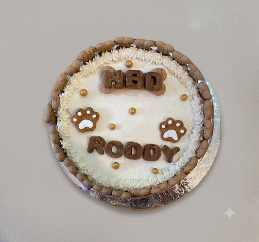 Doggo party cake