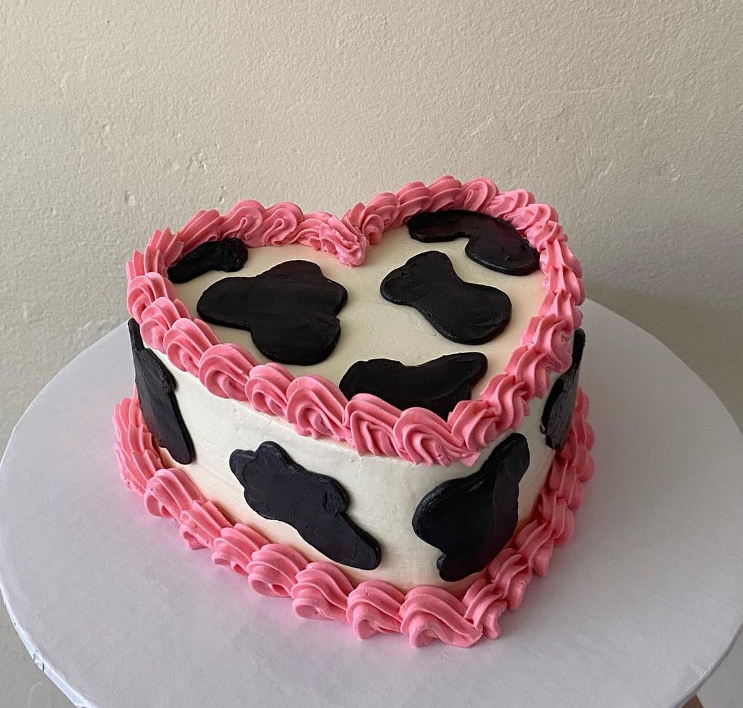 Heart Shape Dog Cake