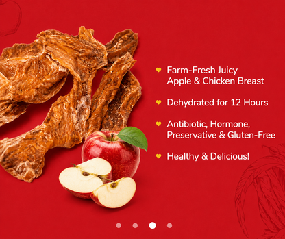 Chicken Jerky With Apple Dog Treats