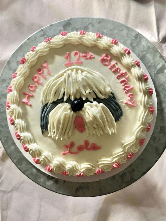 Shih Tzu Face Cake
