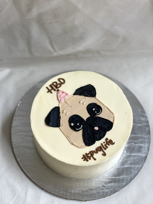 Puggy Pawfect Cake