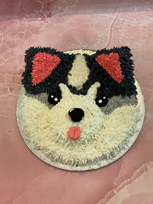 Husky Face Cakes