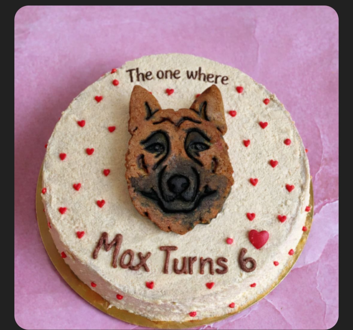 German shepherd Cake