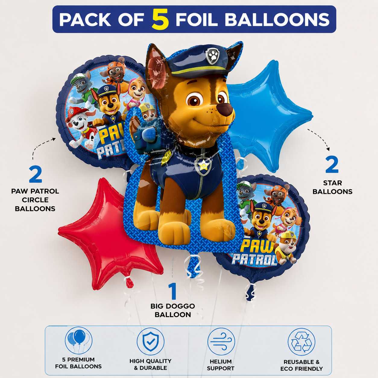 Pretty Paws Birthday Balloon Pack