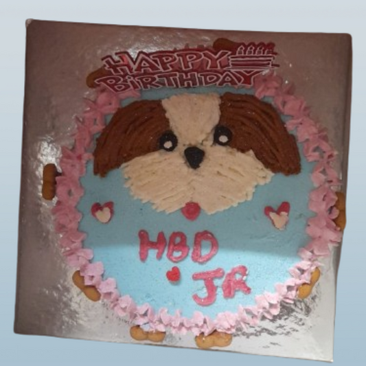 Shih Tzu Face Cake