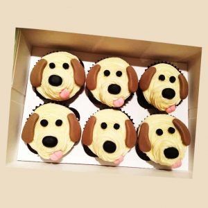 Beagle Face Cupcakes